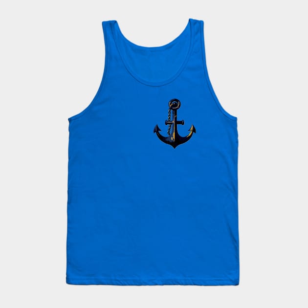 Old Anchor Tank Top by Airdale Navy